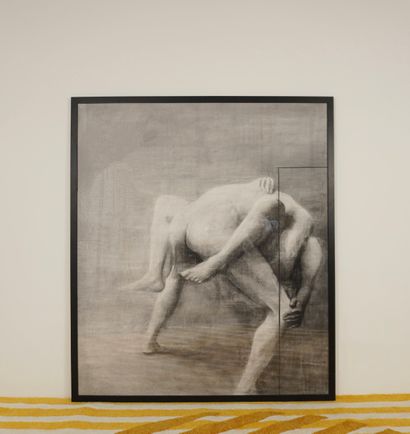HENDRICK Yvan . Charcoal on paper.
Signed,...