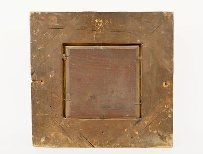 O. DAVID. Oil on mahogany panel.
View of...