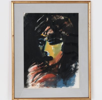 MASKENS Chantal (1952). Inv 10. Watercolor...