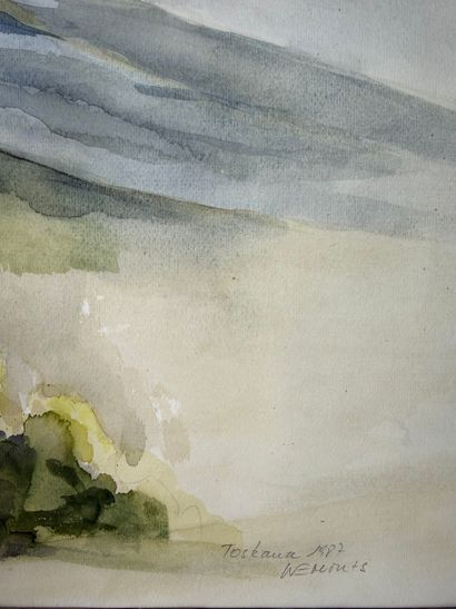 EMONTS Willy (1932-1992). Watercolor. Signed...