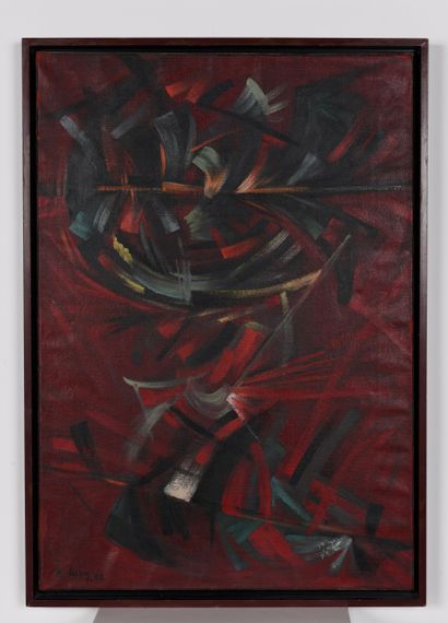 LUCAS Richard (1925-1977). Inv 15. Oil on...