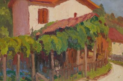 GAUDET Raymond (1899-1967). Oil on cardboard.
The...