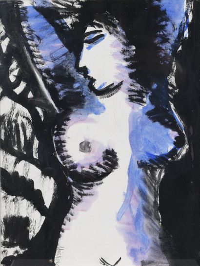 MASKENS Chantal (1952). Inv 11. Watercolor...