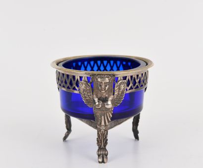 SILVER. Inv 26016-41. 2 round salt shakers...