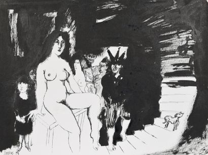 MASKENS Chantal (1952). Inv 7. Ink on paper.
Dated...