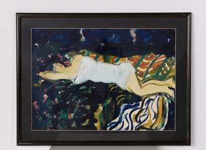 MASKENS Chantal (1952). Inv 6. Gouache on...
