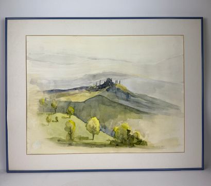 EMONTS Willy (1932-1992). Watercolor. Signed...