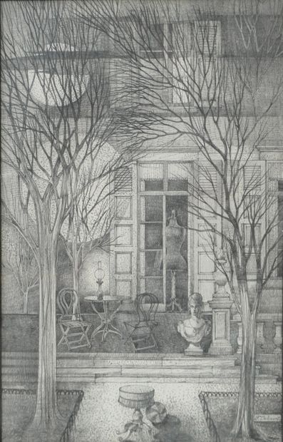 F. DELCOURT. Inv 2. Pencil or graphite drawing....