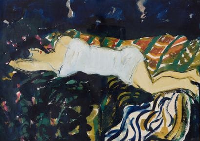Chantal MASKENS (1952). Inv 6. Gouache on...