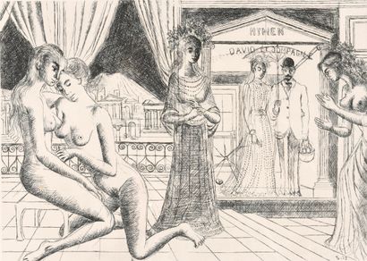 DELVAUX Paul (1897-1994). D'après. Inv: 72.
Grande...