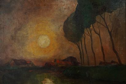 DE BEER Franz. Inv. N° 26 V 26007.
Oil painting...