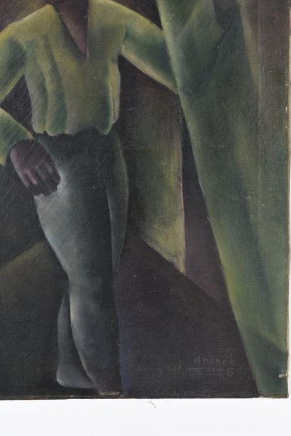 Hubert DUBOIS. Oil on canvas 
Signed and...