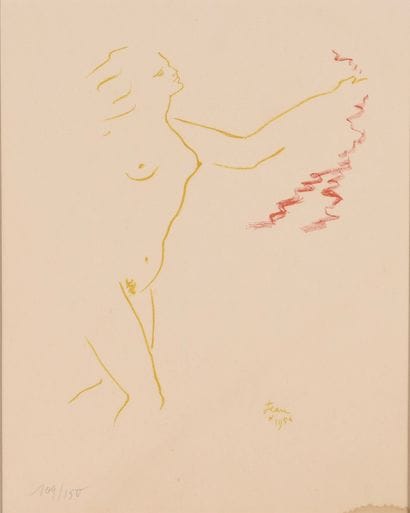 Jean COCTEAU (1889-1963). N°inv: 25008- 12.
Signée...
