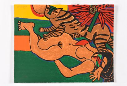 CORNEILLE (1922-2010). Inv: 90.
Sérigraphie...