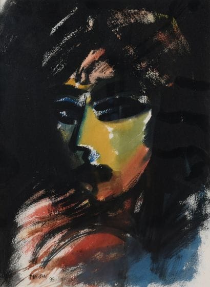 Chantal MASKENS (1952). Inv 10. Watercolor...