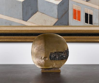 Rafaël VERJANS (1935). Sculpture-Volume
Bronze...