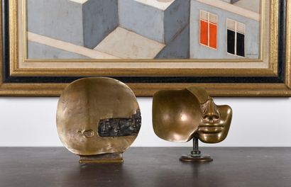 Rafaël VERJANS (1935). Sculpture-Volume
Bronze...