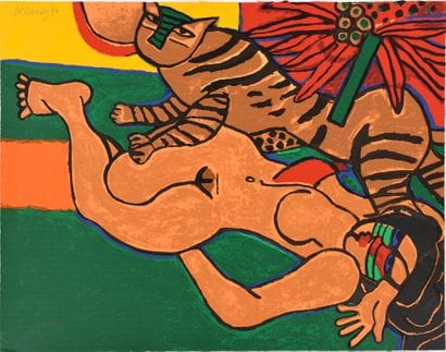 CORNEILLE (1922-2010). Inv: 90.
Sérigraphie...