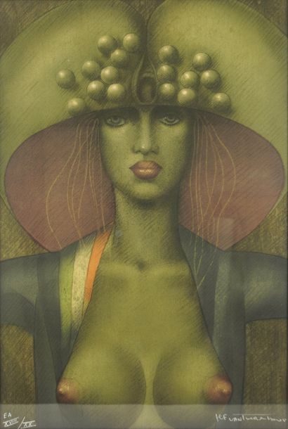 VAN TUERENHOUT Jef (1926-2006).
Estampe multiple....