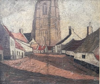 Oil on panel. Inv. N° 29 V 26007.
Zeebrugge...
