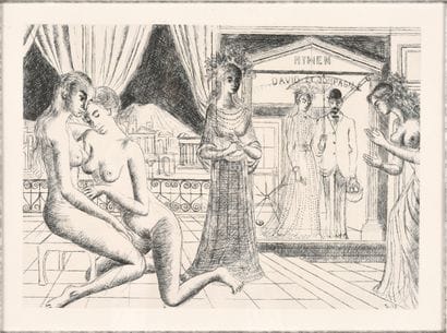 DELVAUX Paul (1897-1994). D'après. Inv: 72.
Grande...