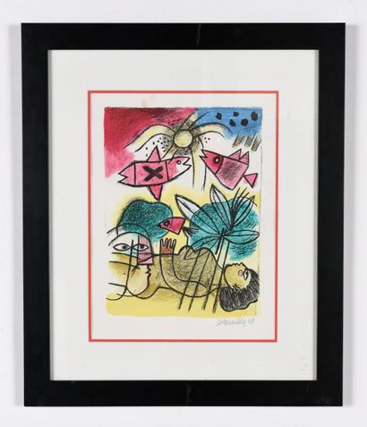 CORNEILLE (1922-2010). N°inv: 25008-20.
Signé...