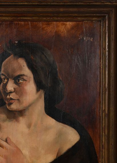 Adrien DUPAGNE (1980-1889). Inv 13. Oil on...