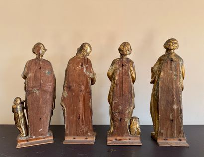 BOIS DORE. Inv 26016-32.
Ensemble de quatre...