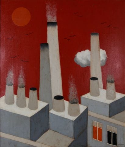 Jean OOSTERLYNCK (1915-1996). Inv 19. Oil...