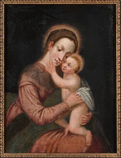 Vierge à l'enfant. N°inv: 25021-8.
Huile...