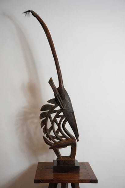 BAMBARA. Sculpture Africaine en bois, Cimier,...