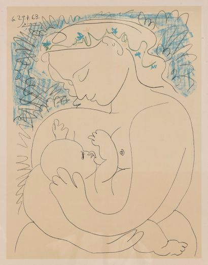Pablo PICASSO (1881-1973). N°inv:25008- 23.
Estampe...