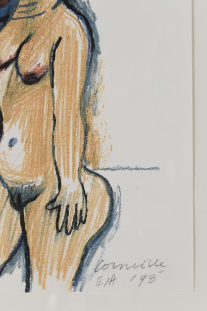 CORNEILLE (1922-2010). Inv: 85.
Signée et...