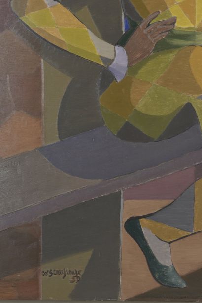 Edgard SCAUFLAIRE (1893-1960)
Oil on panel.
Dated...