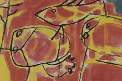 CORNEILLE (1922–2010). Inv. No. 25008-43.
Watercolor...