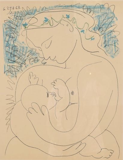 Pablo PICASSO (1881-1973). N°inv:25008- 23.
Estampe...