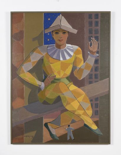 Edgard SCAUFLAIRE (1893-1960)
Oil on panel.
Dated...