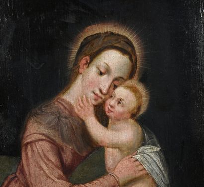 Vierge à l'enfant. N°inv: 25021-8.
Huile...