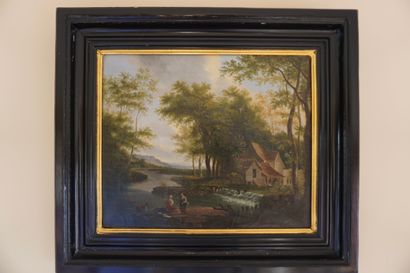 AUGUSTIN. Huile sur toile. Inv 2601-18.
Signée...
