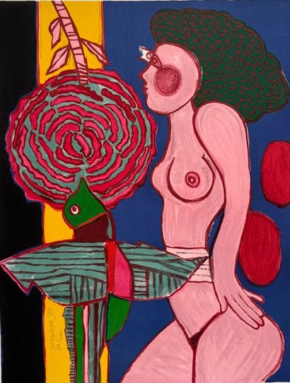 CORNEILLE (1922-2010). N°inv 25008- 28.
Signée...