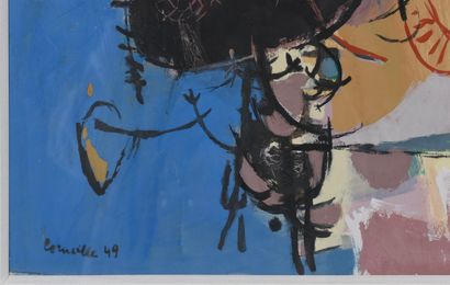 CORNEILLE (1922-2010). N°Inv: 25008-50.
Gouache...