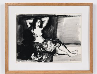 Chantal MASKENS (1952) Inv 8. Wash on paper.
Young...