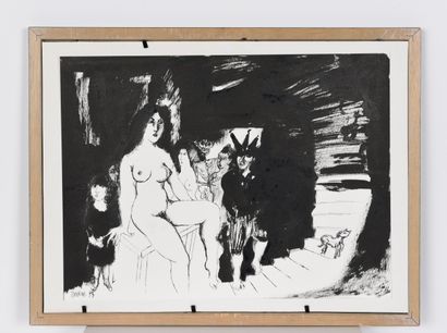 Chantal MASKENS (1952). Inv 7. Ink on paper.
Dated...