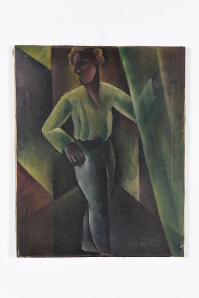 Hubert DUBOIS. Oil on canvas 
Signed and...