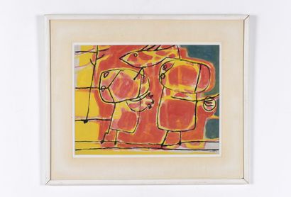 CORNEILLE (1922–2010). Inv. No. 25008-43.
Watercolor...