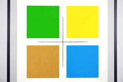 Jo Delahaut (1911-1992). Sérigraphie couleurs...
