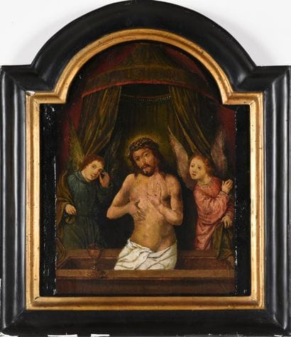 Christ de pitié. XVIIIè. N°inv: 25021-9.
Huile...