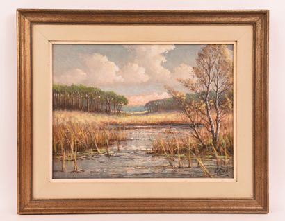 Garsin COX (1893-1938). Pastel. 
Landscape...