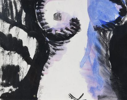 Chantal MASKENS (1952). Inv 11. Watercolor...