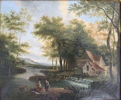 AUGUSTIN. Huile sur toile. Inv 2601-18.
Signée...